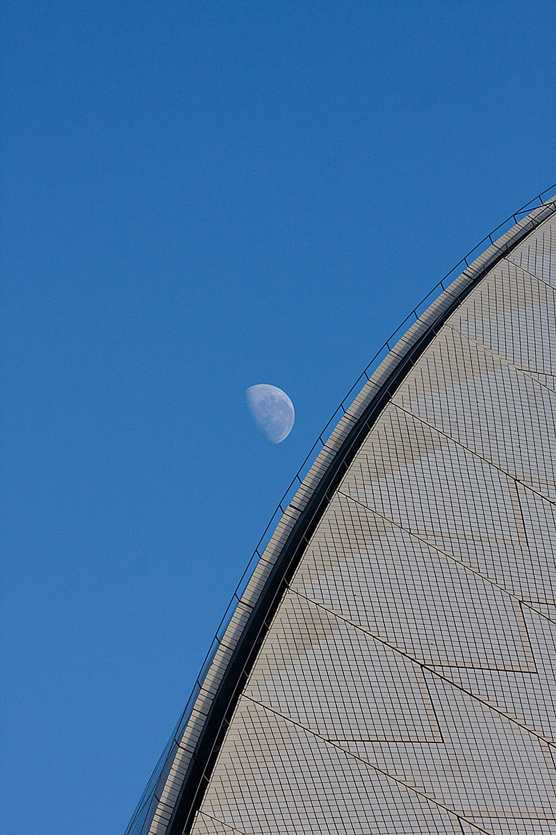 [Moon over Sydney Opera House]